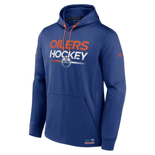 Edmonton Oilers adidas Jersey Lace-Up Pullover Hoodie - Royal