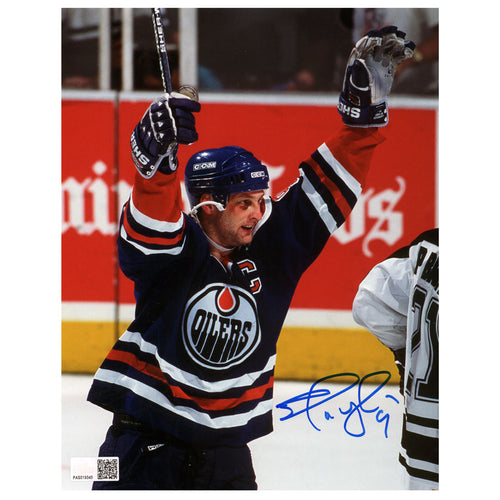 Mark Messier Edmonton Oilers UNSIGNED 8x10 Photo (D)
