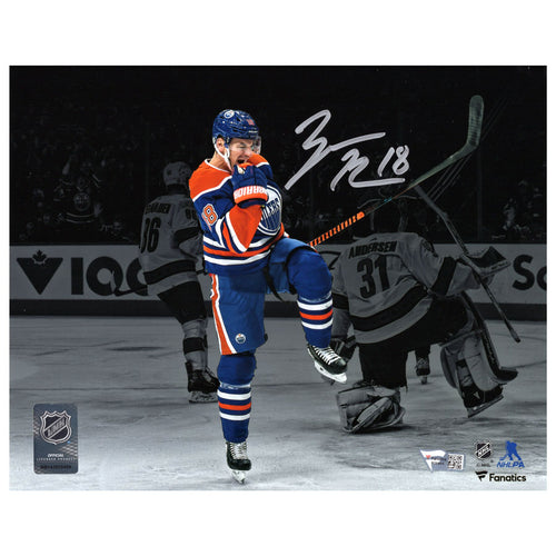 Evander Kane Signed Edmonton Oilers adidas Road White Pro Jersey