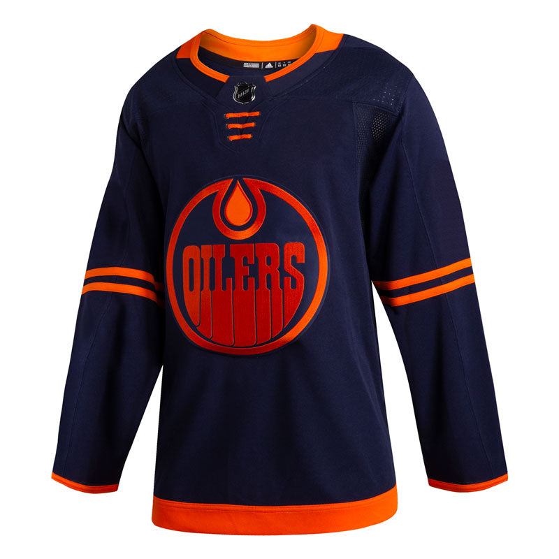 black and orange oilers jersey