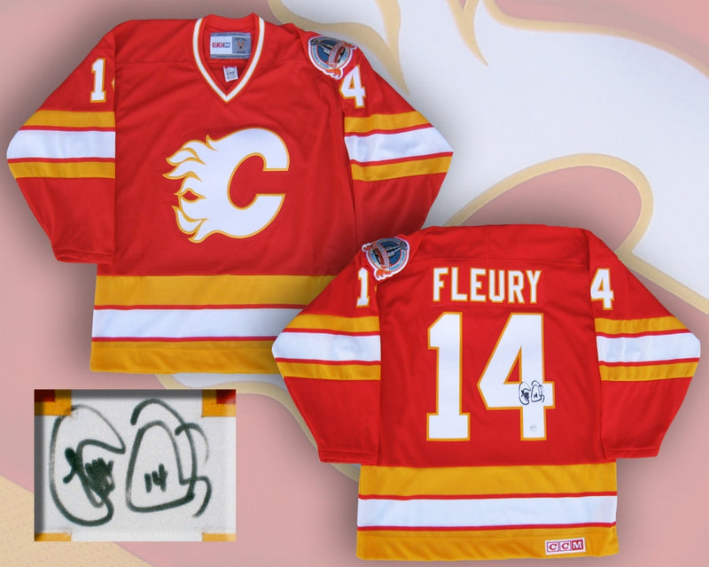 signed calgary flames jersey