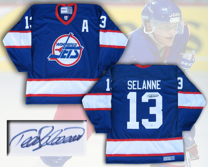 Teemu Selanne Winnipeg Jets Autographed 