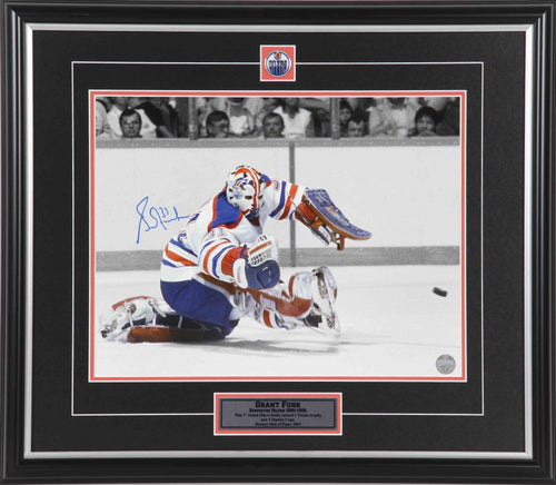 Grant Fuhr Edmonton Oilers Autographed Face-off Pose 8x10 Photo – Hockey  Heroes Memorabilia