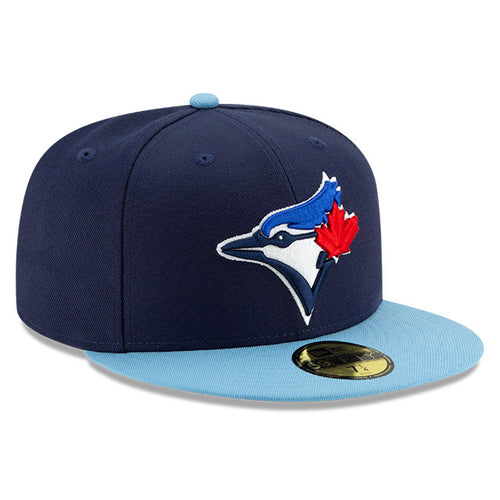 New Era Men's Toronto Blue Jays MLB Team Classic 39THIRTY Bird with Leaf Fitted Hat in Royal Blue Size Medium/Large NODIM