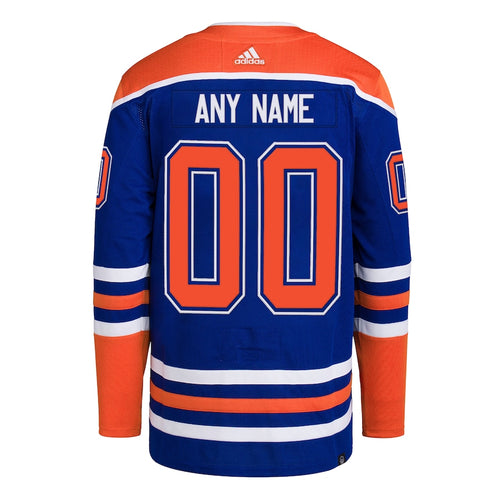 NHL Edmonton Oilers Custom Name Number 2021 Reverse Retro Alternate Jersey  Zip Up Hoodie