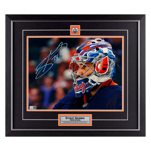 Grant Fuhr Signed Framed Edmonton Oilers 11x14 Hockey Photo BAS