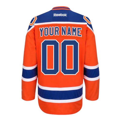 Edmonton Oilers Customized Number Kit for 2001-2007 3rd Uniform