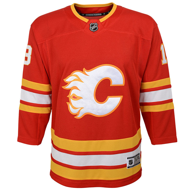 flames home jersey