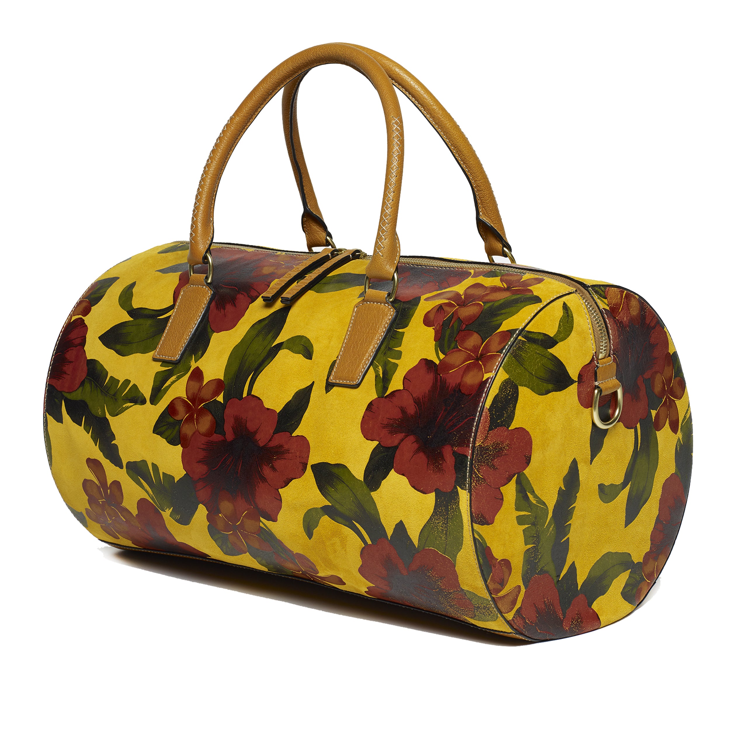 Duffle, Marigold Printed Suede