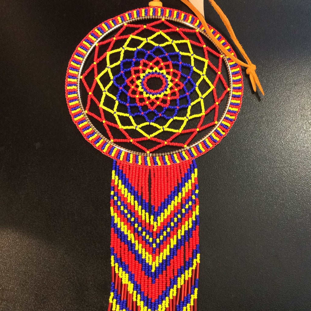 Beaded dream catcher (5”) – Ojibwe Cultural Foundation