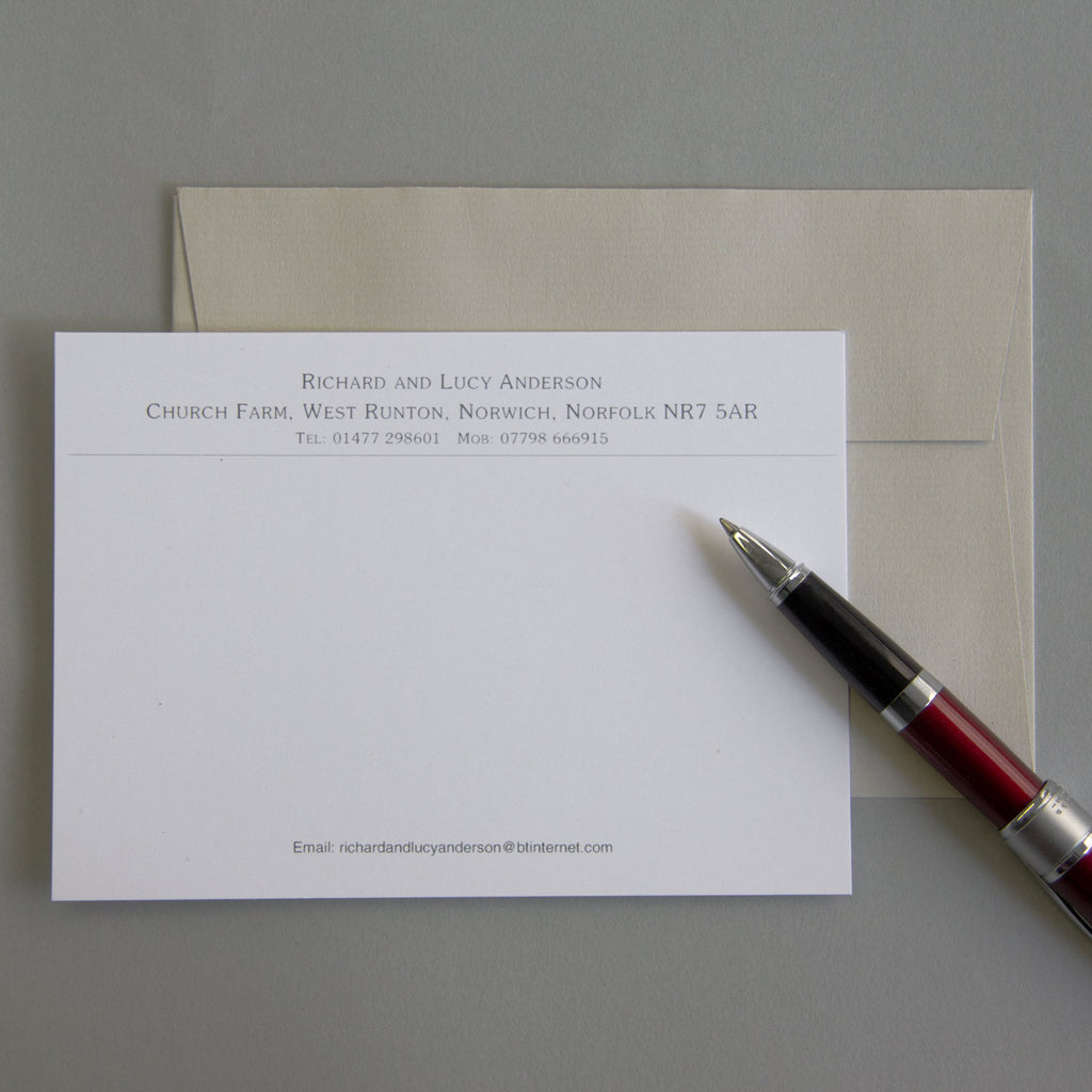 'The Hadleigh' Correspondence Cards - BGA Print Personal Stationery & Correspondence cards in ...