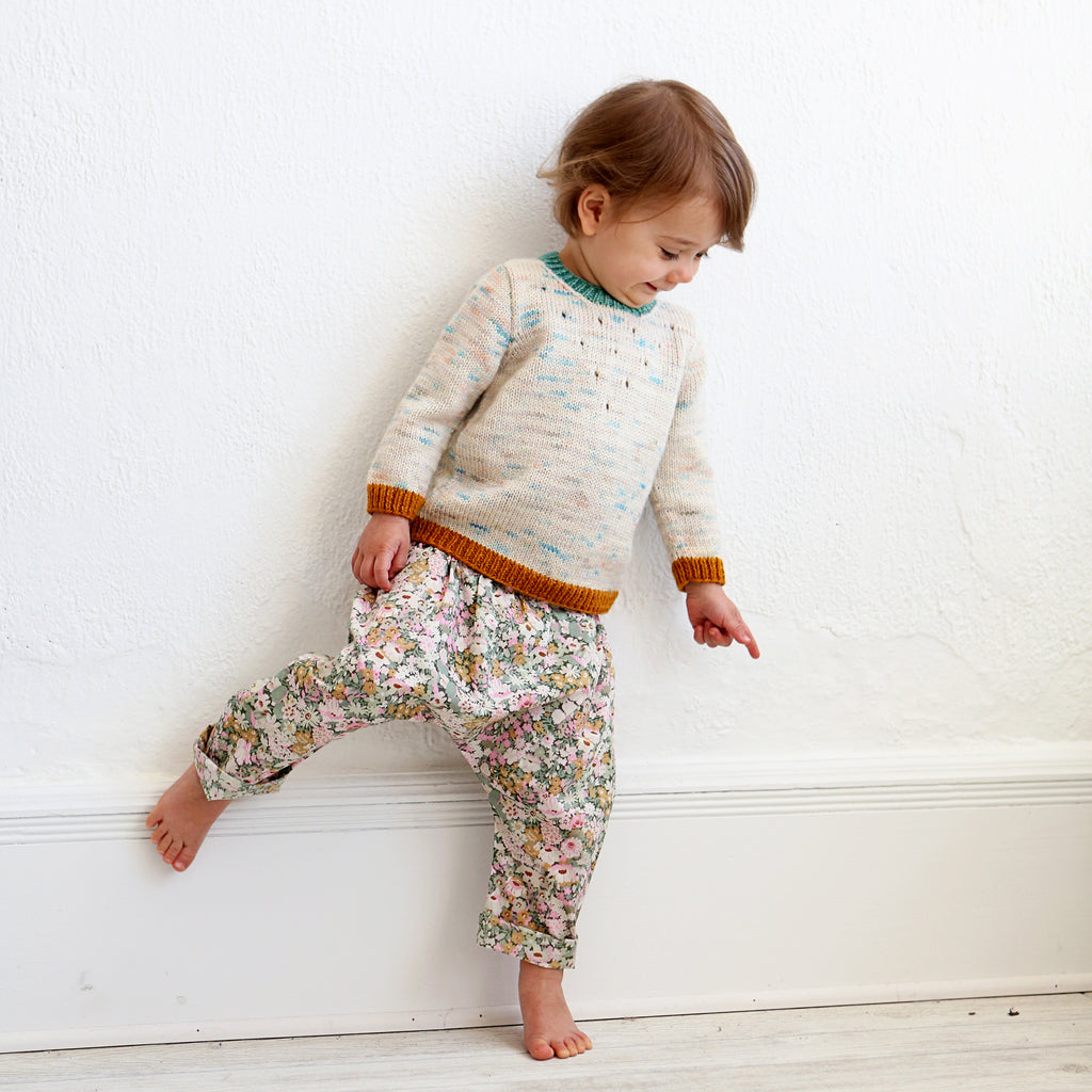 Baby Toddler Iris Pullover Knitting Pattern