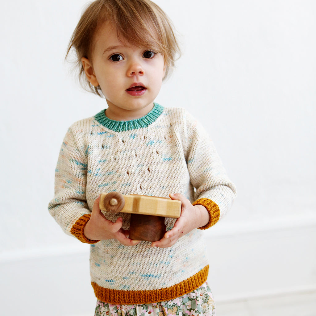 Baby Toddler Iris Pullover Knitting Pattern