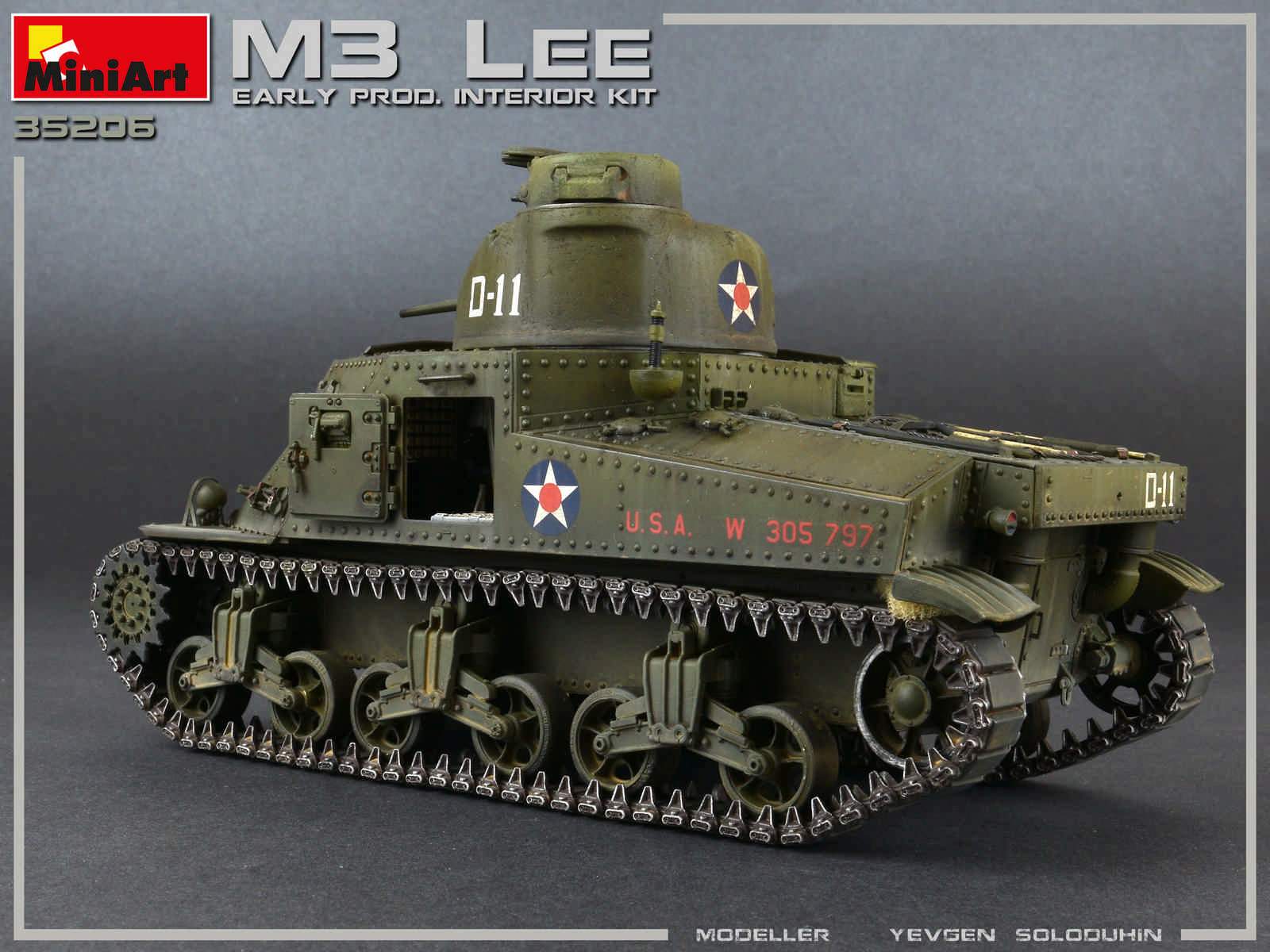 Miniart Military 1 35 M3 Lee Early Production Tank W Full Interior New Tool Kit