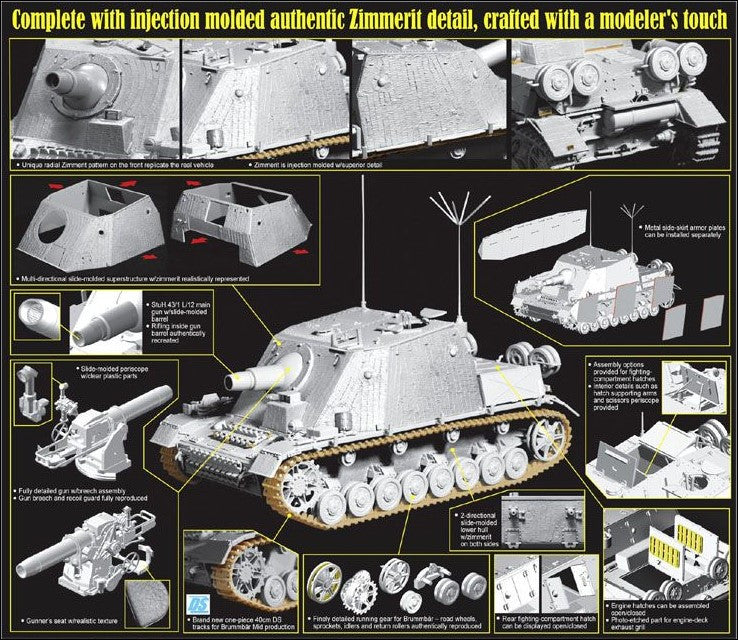 Dragon Military Models 1 35 Sdkfz 166 Stupz Iv Brummbar Mid Production Internet Hobbies