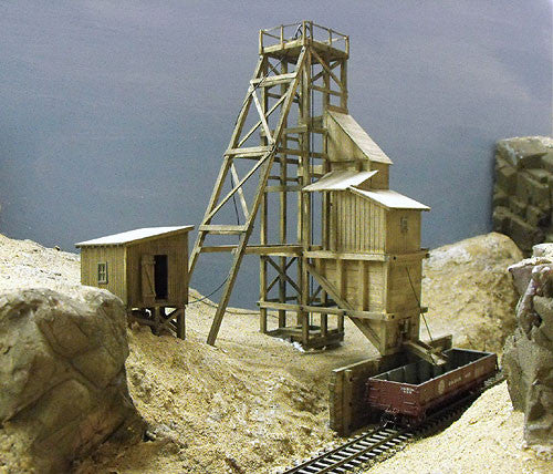 JV Models HO Burnt River Mining Company Wood Kit | Internet Hobbies