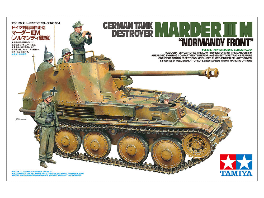 Tamiya Military 1 35 German Marder Iii M Tank Normandy Front Kit Internet Hobbies