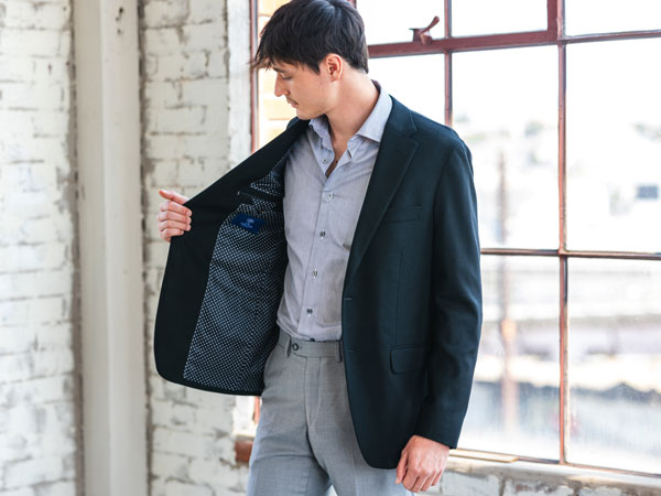 Black Wool-Cashmere Blazer