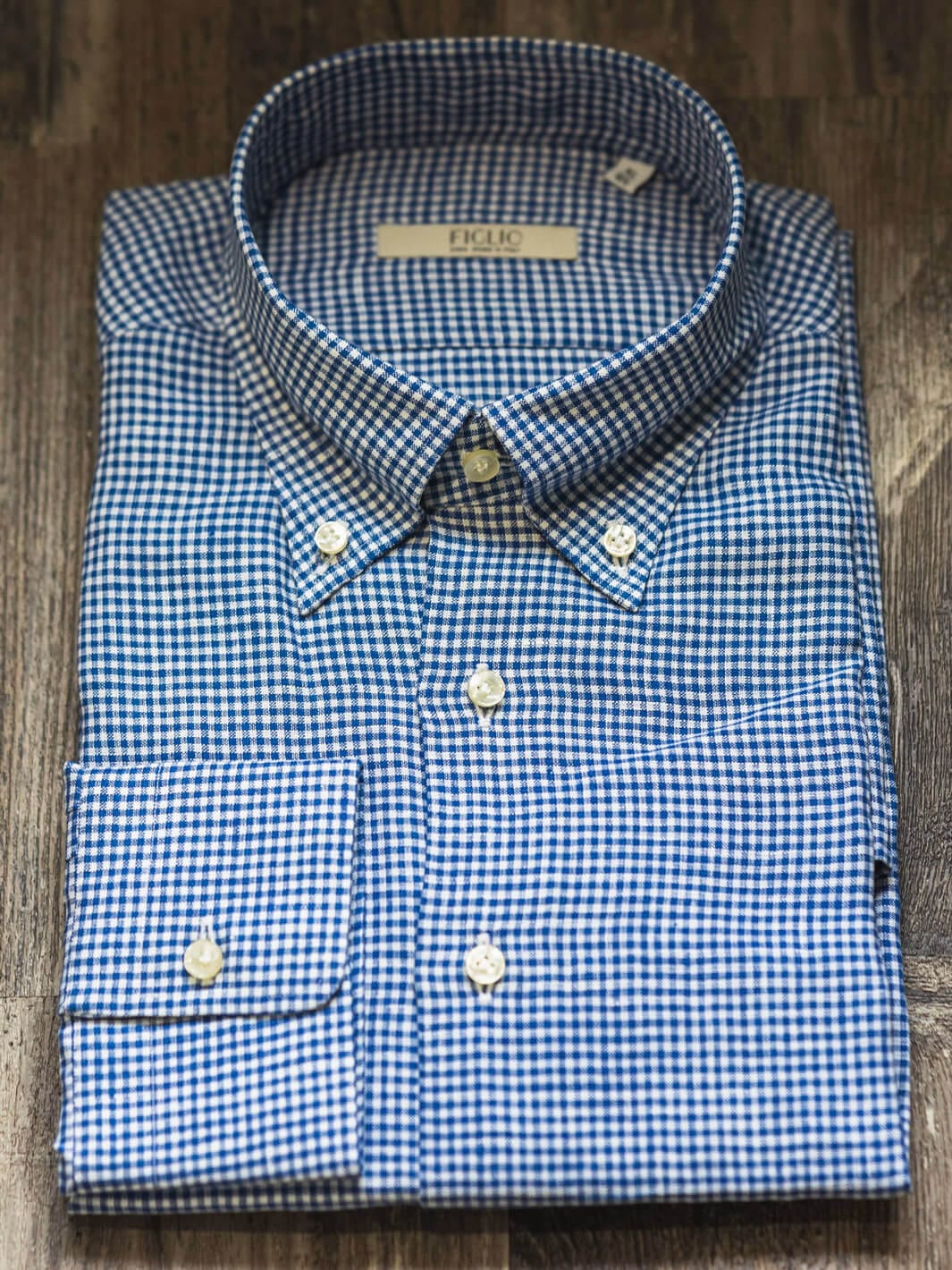 Dark Blue Gingham Shirt – Anatoly's