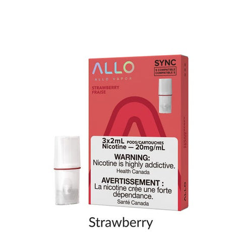 Allo Sync Pod Pack - Strawberry 3/PK