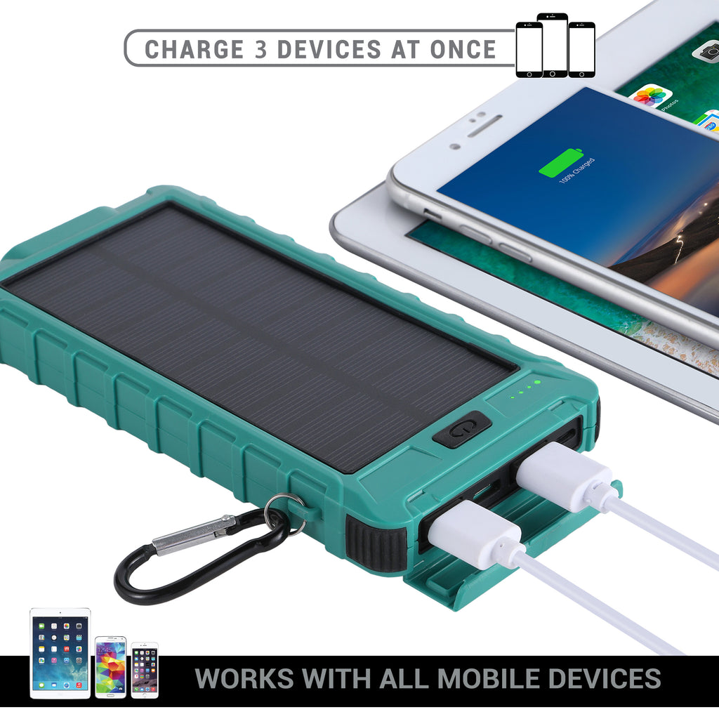 Aduro PowerUp Solar 10,000mAh Dual USB Backup Battery – Aduro Products