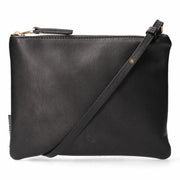 crossbody handtas fred de la bretoniere zwart leder