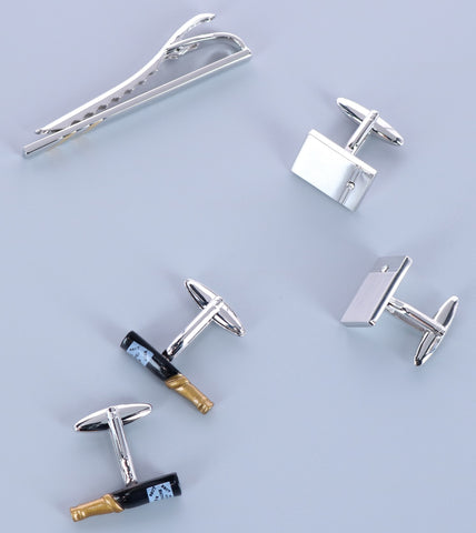 Cufflinks and tie bar