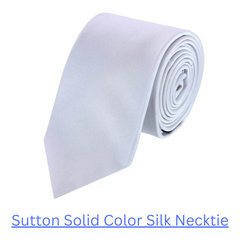 Sutton Solid Color Silk Necktie