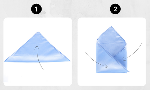 Triangle fold instructions