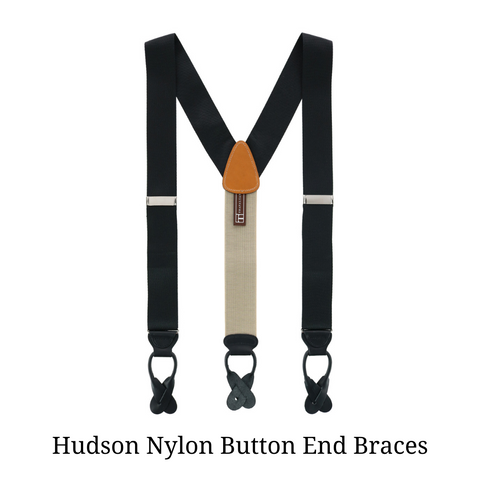 Hudson Nylon Button End Braces