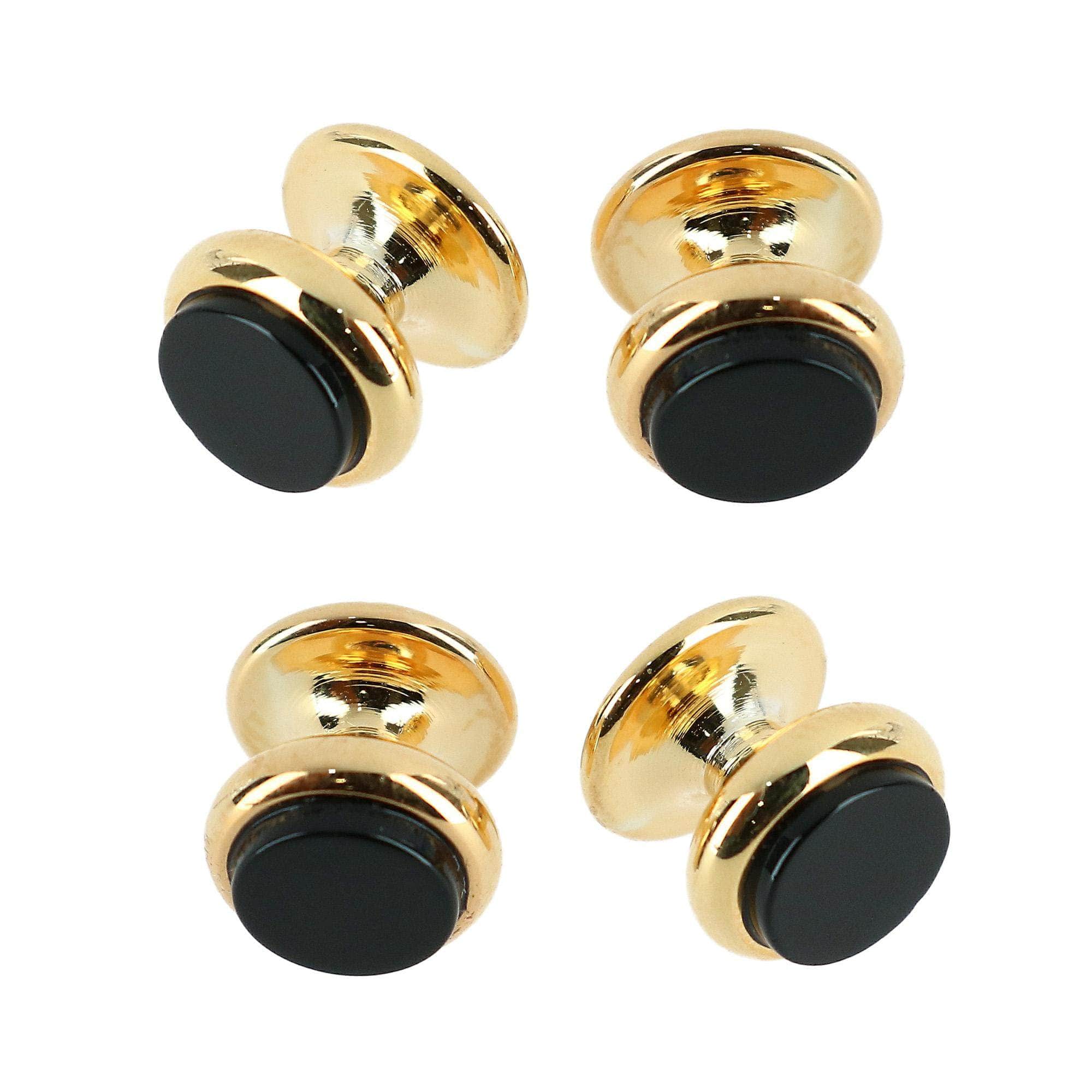 Sutton Mother of Pearl Rhodium Tuxedo Stud Set (4 Pieces) by