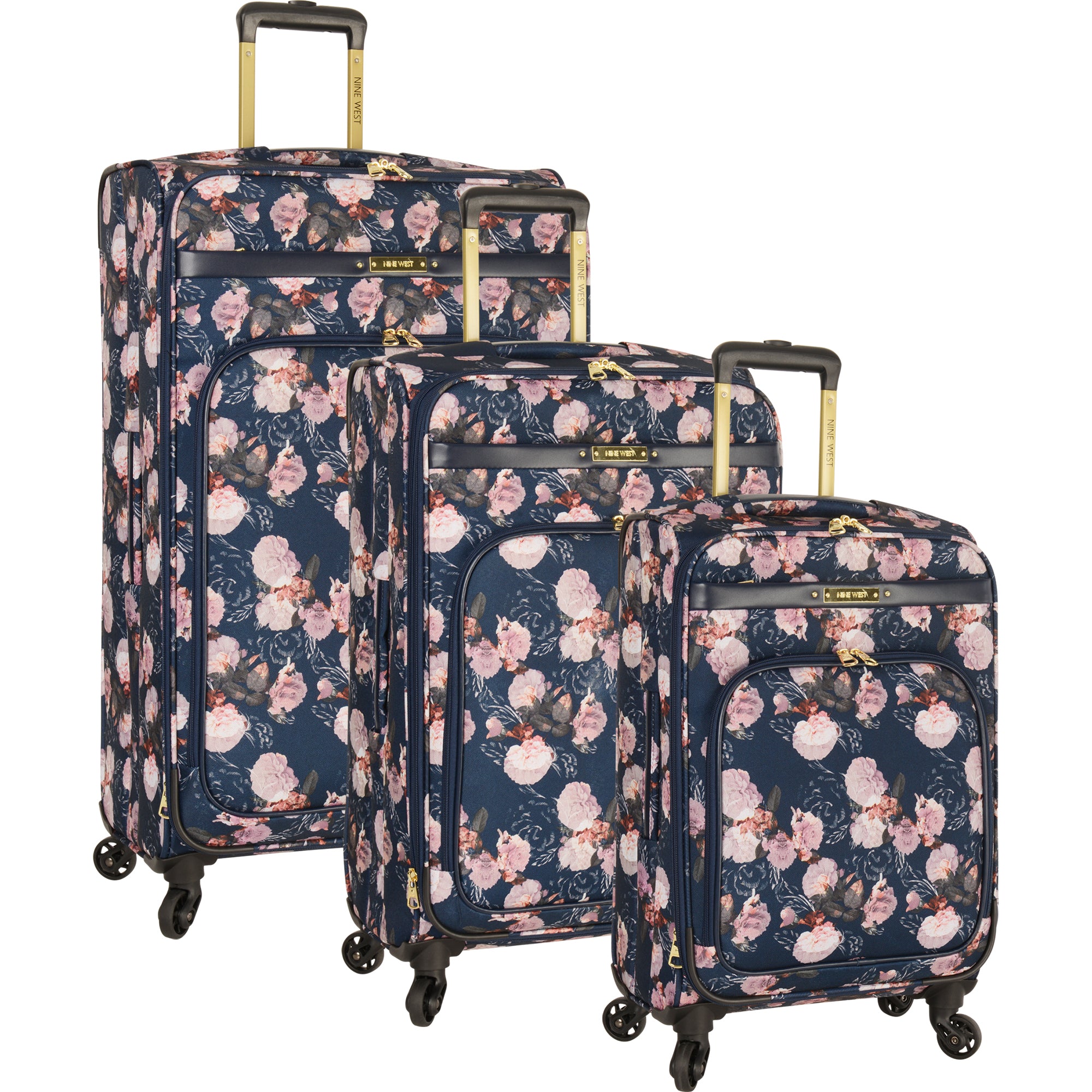 nine west floral luggage