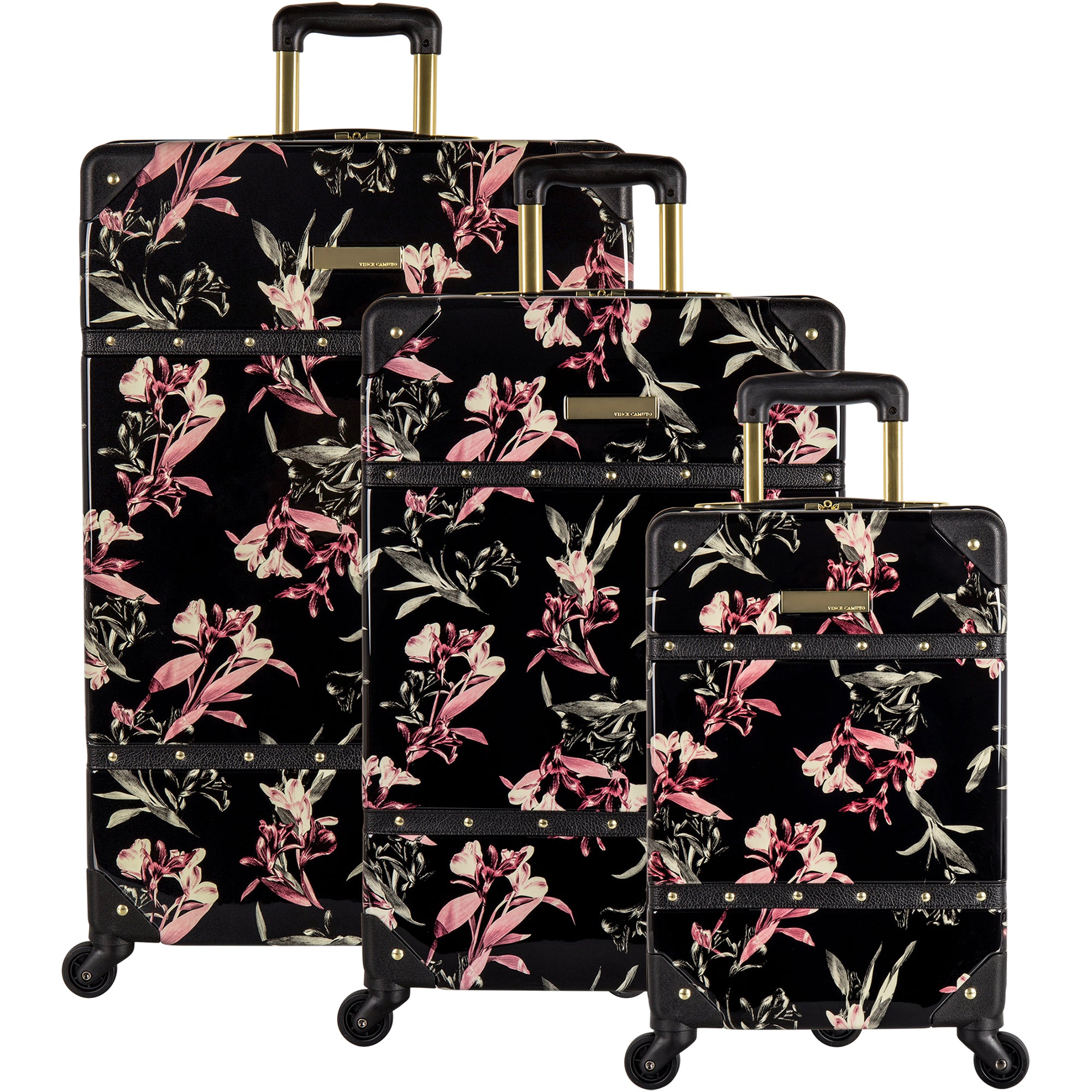 vince camuto floral luggage