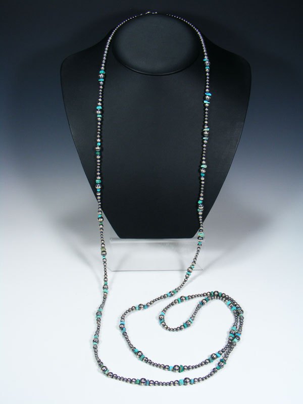 turquoise and silver beads