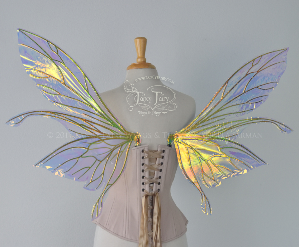 Salome Iridescent Fairy Wings In Clear Diamond Fire With Black Veins Fancy Fairy Wings Things - roblox diamond winged fairy