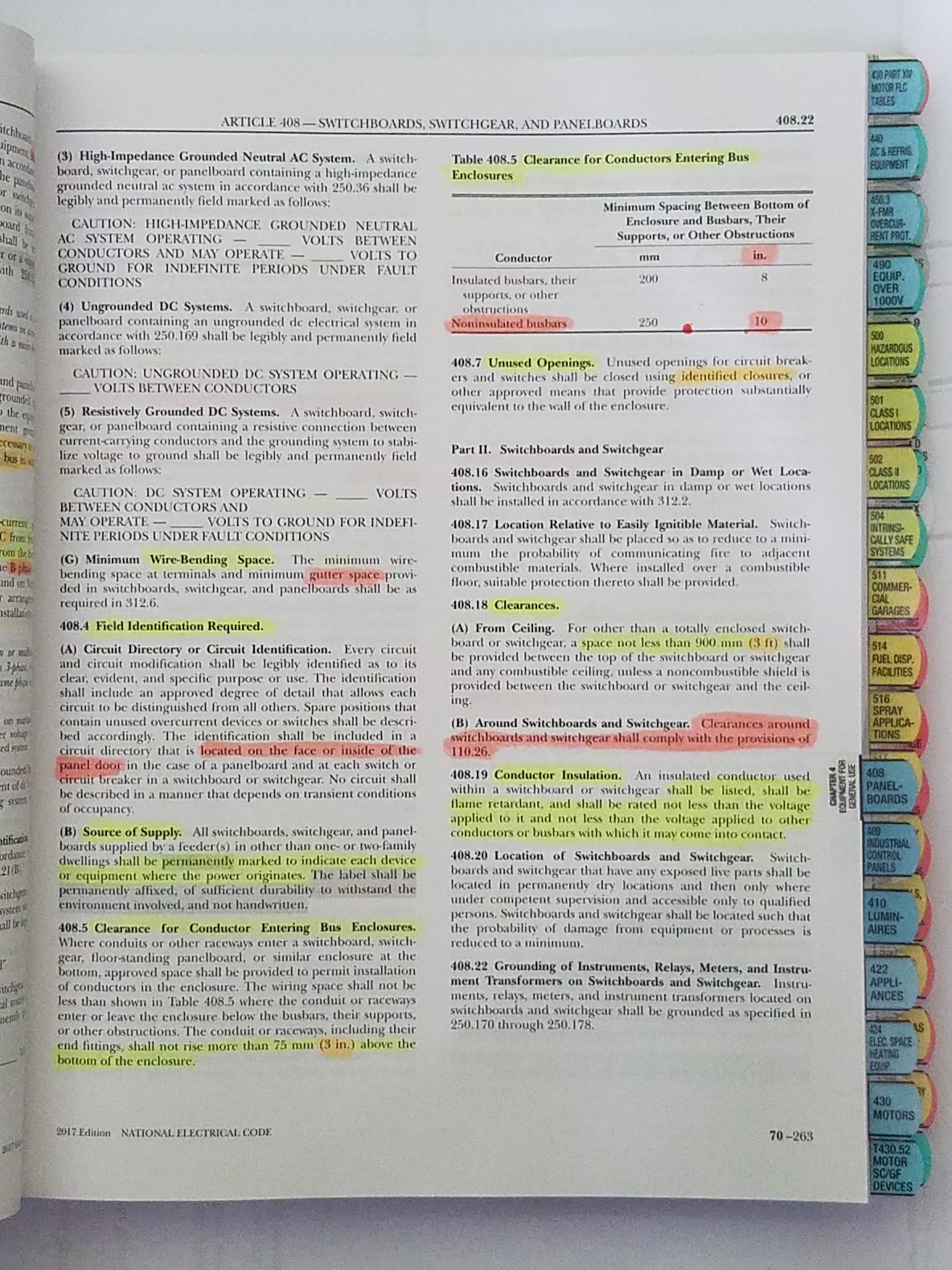 Highlighted and Tabbed NFPA 70 National Electrical Code (NEC) Softbou