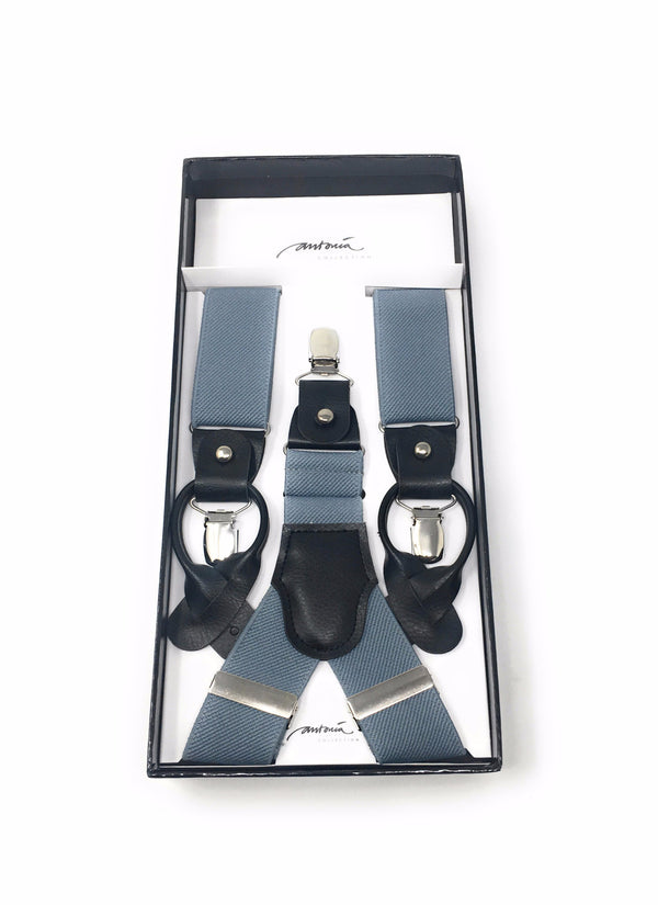 Black and Cream Suspenders / Bretels