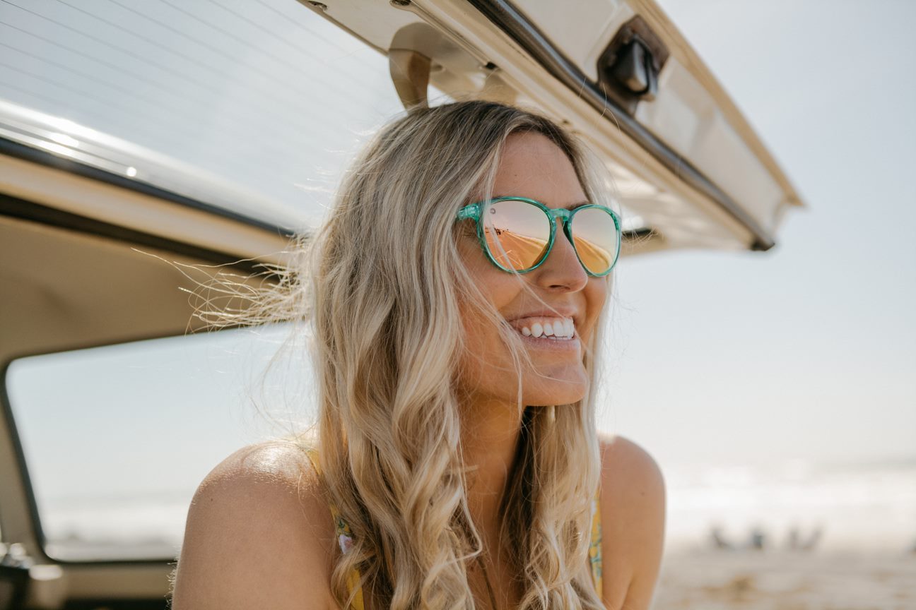 Girl wearing Mai Tai Sunglasses