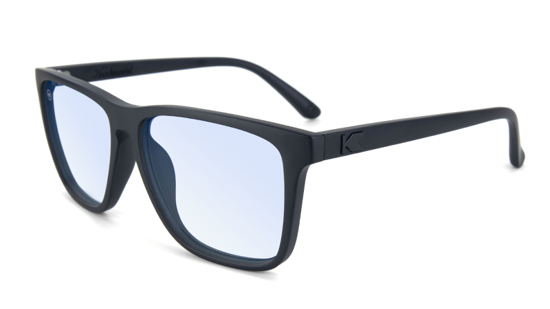 Fast Lanes Blue Light Blockers Black on Black