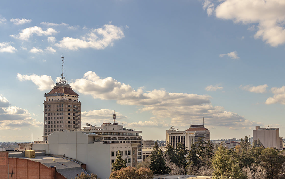 Downtown Fresno Skyline, California