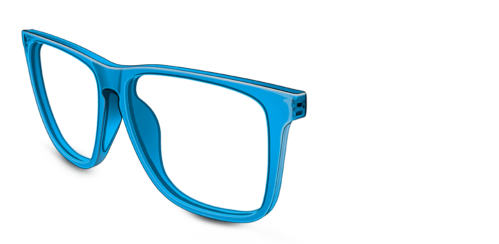 Knockaround Fast Lanes - Custom Front - Clear True Blue