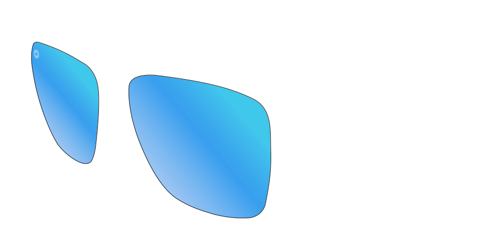 Knockaround Fast Lanes - Custom Lens - Aqua POLARIZED