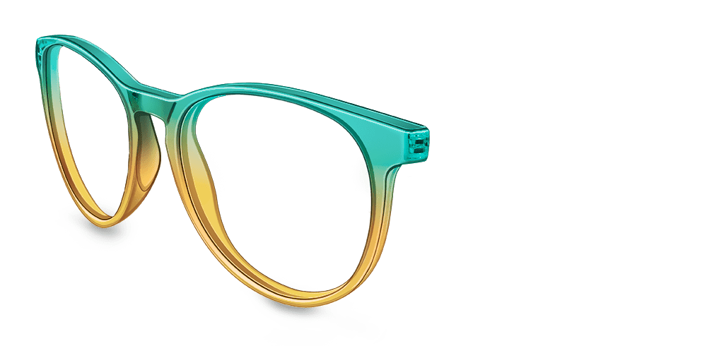 Knockaround Mai Tais - Custom Front - Aqua to Orange Gradient