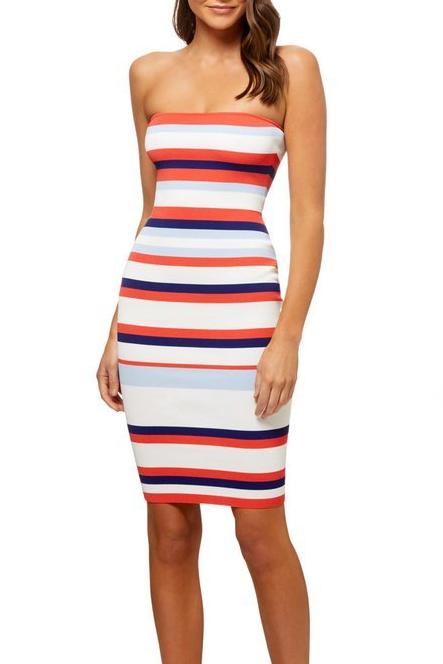 kookai florence strapless dress