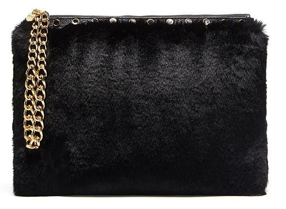 Mimco - Cuddle Large Pouch in Black | All The Dresses