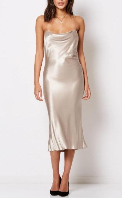 bec and bridge silver dress