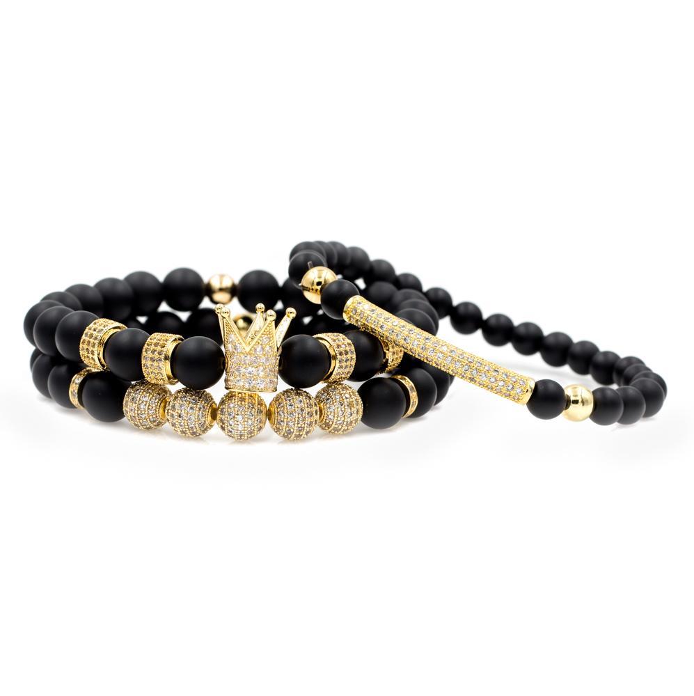 black and gold bracelet