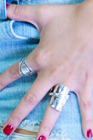 spoon rings made from genuine vintage flatware