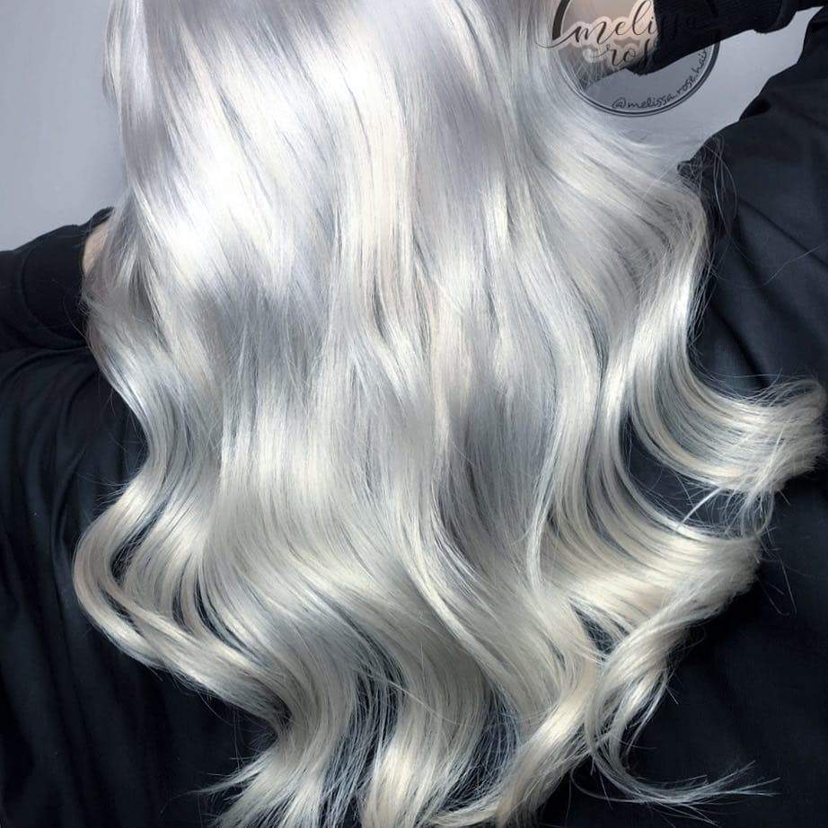 silver blue hair dye permanent