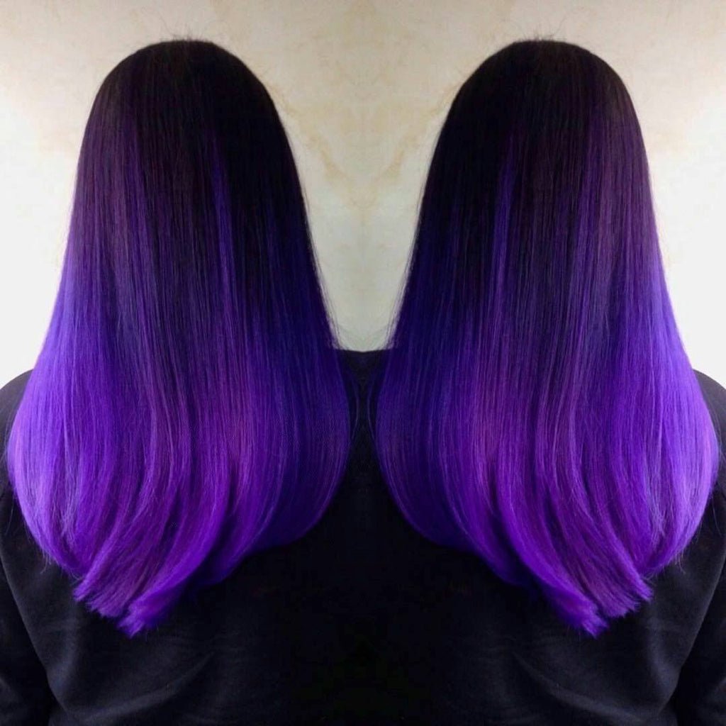 permanent dark purple hair dye